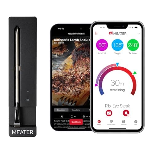 MEATER Plus: Smart Bluetooth Wireless Meat Thermometer Digital | BBQ, Grill, Oven, Smoker, Air Fryer, Kitchen…