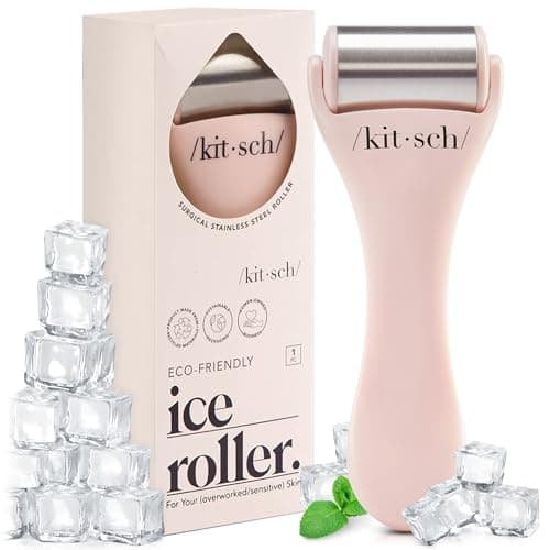 Kitsch Ice Roller for Face – Stainless Steel Ice Face Roller to Reduce Puffiness, Redness & Headaches…