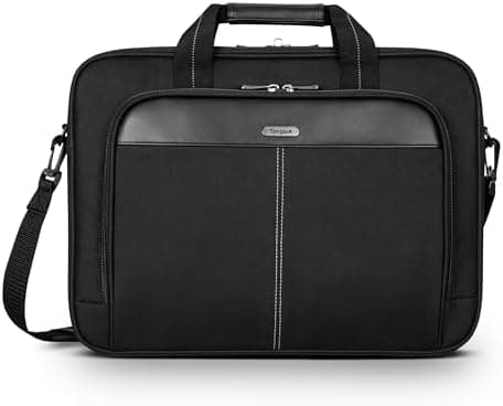 Targus Classic Slim Laptop Bag - Ergonomic Briefcase and Messenger Bag - Spacious Foam Padded for Laptops and…