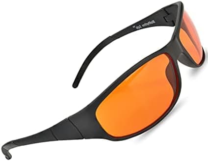 Blue Light Blocking Amber Glasses for Sleep 99.9 Percent Effective - Nighttime Eye Wear - Special Orange…