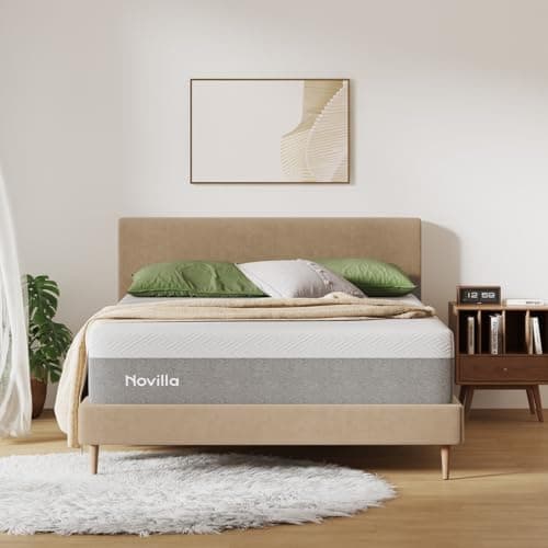 Novilla Queen Size Mattress, 12 inch Gel Memory Foam Mattress for a Cool Night Sleep & Pressure Relief…