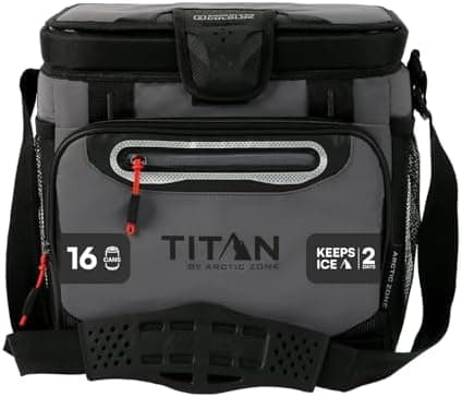 Titan by Arctic Zone Deep Freeze Cooler - Zipperless Hardbody Cooler - Deep Freeze Insulation, HardBody…