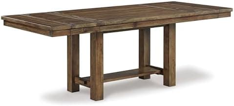 Signature Design by Ashley Moriville Rectangular Dining Extension Table, 2 Extension Leaves, Seats 8, 36" W x…