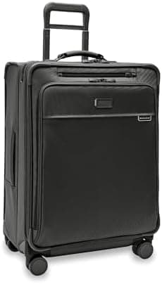 Briggs & Riley 26" Medium Expandable Spinner - Checked Luggage for Travel, Suitcases with Wheels, Softside…