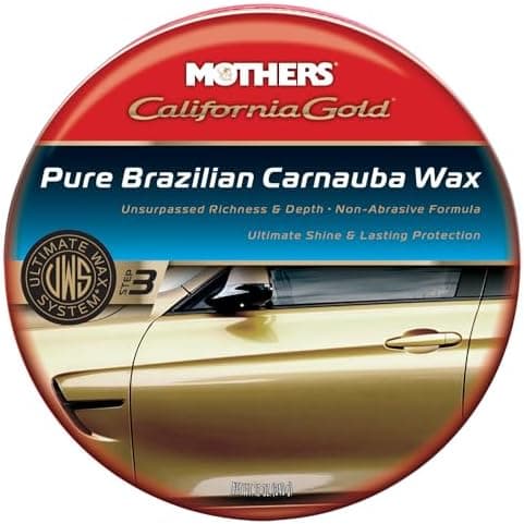 Mothers California Gold Pure Brazilian Carnauba Wax, 12 oz. Paste — Ultimate Wax System Step 3, Delivers Deep…