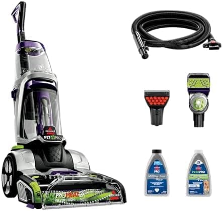 BISSELL ProHeat 2X Revolution Pet Pro Plus, 3588F, Upright Deep Cleaner, 30-minute Dry Time, Dual Dirt Lifter Powerbrush, Hose &…