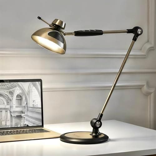 OTUS Desk Lamp for Home Office | Tall LED Architect Desk Light with Gesture Control & Touch | 1500 Lux…