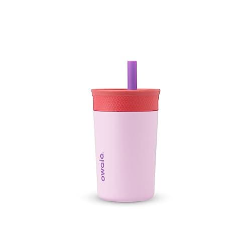 Owala Kids Insulation Stainless Steel Tumbler with Spill Resistant Flexible Straw, Easy to Clean, Kids Water…