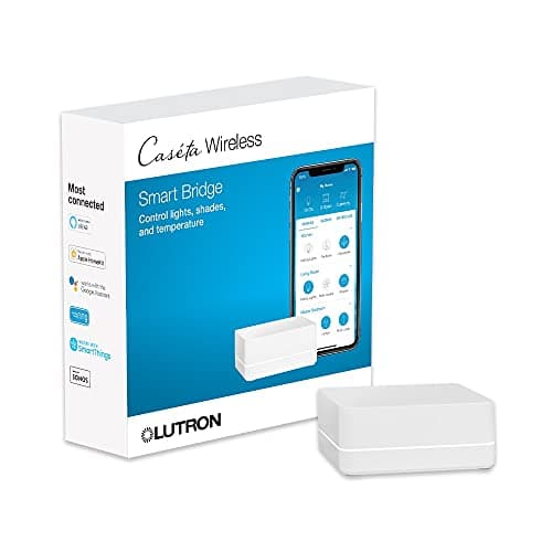 Lutron Caseta Smart Lighting Smart Hub for Light Bulbs and Fans, Compatible w/ Amazon Alexa, Apple Homekit…