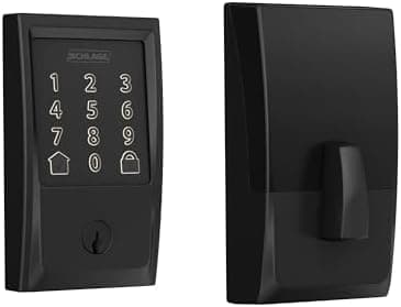 Schlage Encode Smart Wi-Fi Deadbolt Lock with Touchscreen Keypad, Keyless Front Door Entry, App Control, Alexa, Google Home and…