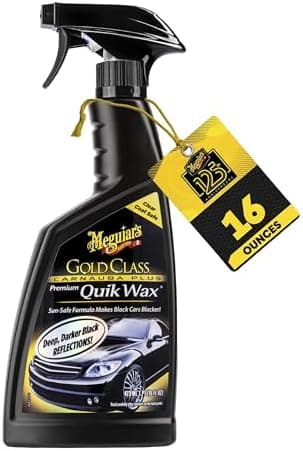 Meguiar's G7716 Gold Class Carnauba Quik Wax, Special Blend for Richness and Shine, Clear Coat Safe Meguiar's…
