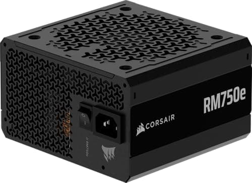 CORSAIR RM750e ATX 3.1 PCIe 5.1 Ready Fully Modular 750W Power Supply – 12V-2x6 Cable Included, Cybenetics…