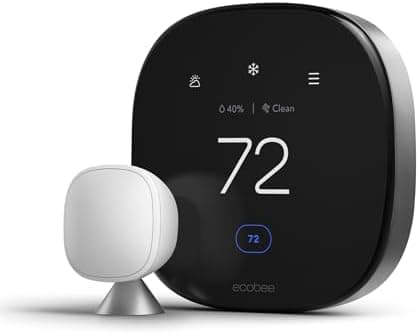 ecobee Smart Thermostat Premium with Smart Sensor and Air Quality Monitor - Programmable Wifi Thermostat…
