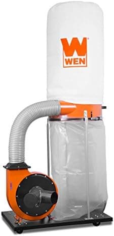 WEN DC1300 1,300 CFM 14-Amp 5-Micron Woodworking Dust Collector with…