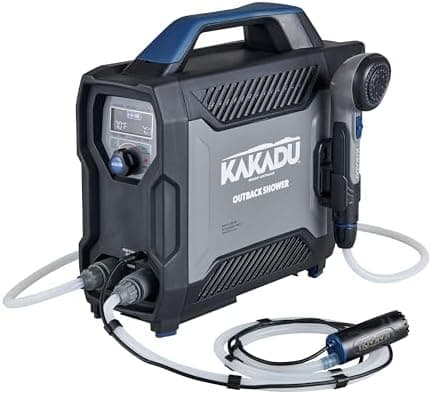 Kakadu Portable Camping Outback Shower, Instant Hot Water for Outdoor Use - Slimline Design, Rechargeable…
