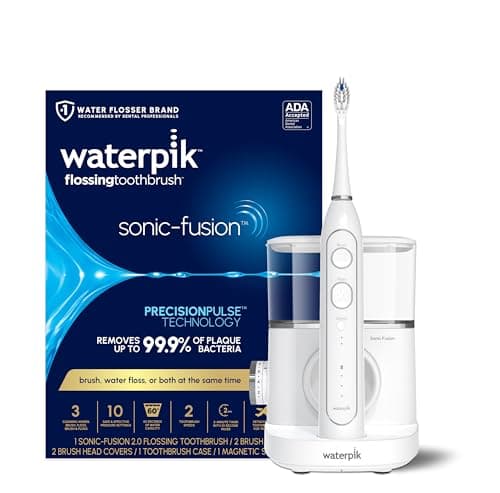 Waterpik Sonic-Fusion 2.0 Professional Flossing Electric Toothbrush with Water Flosser Combo Two In One, For Daily Gum Care and…