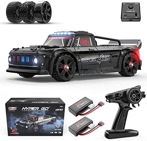 HYPER GO 14301 V3 1/14 RTR Brushless RC Drift Car with Gyro, Max 38 mph Fast RC Cars for Adults, 4WD All-Road…