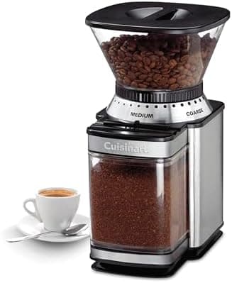 Cuisinart Coffee Grinder, Electric One-Touch Automatic Burr Coffee Grinder with 18-Position Grind Selector, Cup Size Selector for…