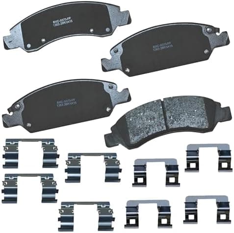 Bendix Premium SBC1363 Ceramic Front Brake Pads for select Cadillac Escalade, ESV, EXT, XTS, Chevrolet…