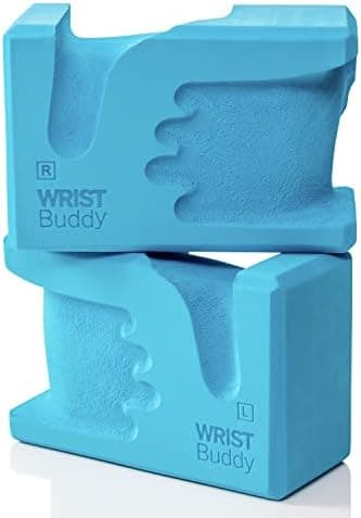 WRISTBuddy® Yoga Blocks 2-Pack (Left + Right) — Ergonomic, Hand-Shaped EVA Blocks for Wrist Relief & Better…