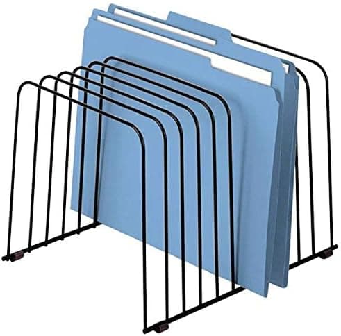 Fellowes 72112 Desktop Organizer, 11 Sections, Wire, 9" x 11-3/8" x 8", Black