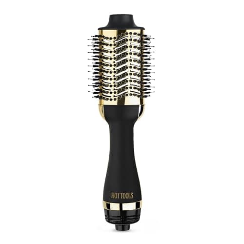 HOT TOOLS 24K Gold Blow Dryer Brush, Round Brush Blow Dryer for Salon-Worthy Blowouts in One Step, Fast…