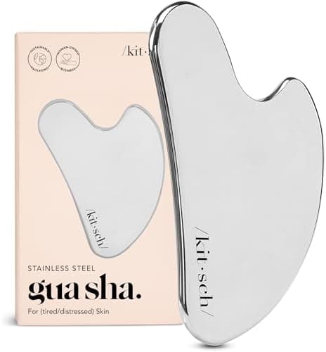 Kitsch Stainless Steel Gua Sha Facial Tools - Guasha Tool for Face, Face Sculpting Tool, Neck Massager…