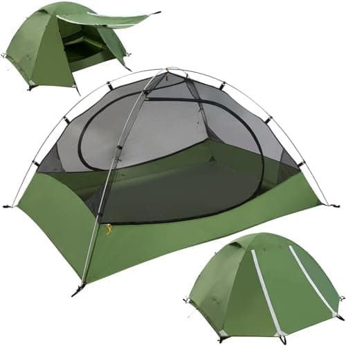 Clostnature Lightweight Backpacking Tent - 1/1.5/2/3/4/6 Person Ultralight Waterproof Camping Tent, 3 Season…