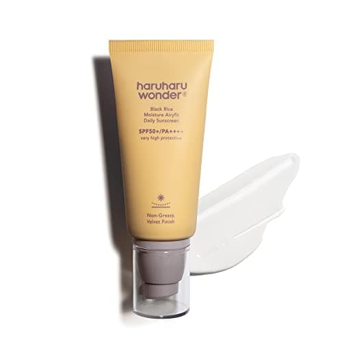 Haruharu Wonder Black Rice Moisture Airyfit Daily Sunscreen 1.69fl.oz - Velvet Finish, No White Cast…