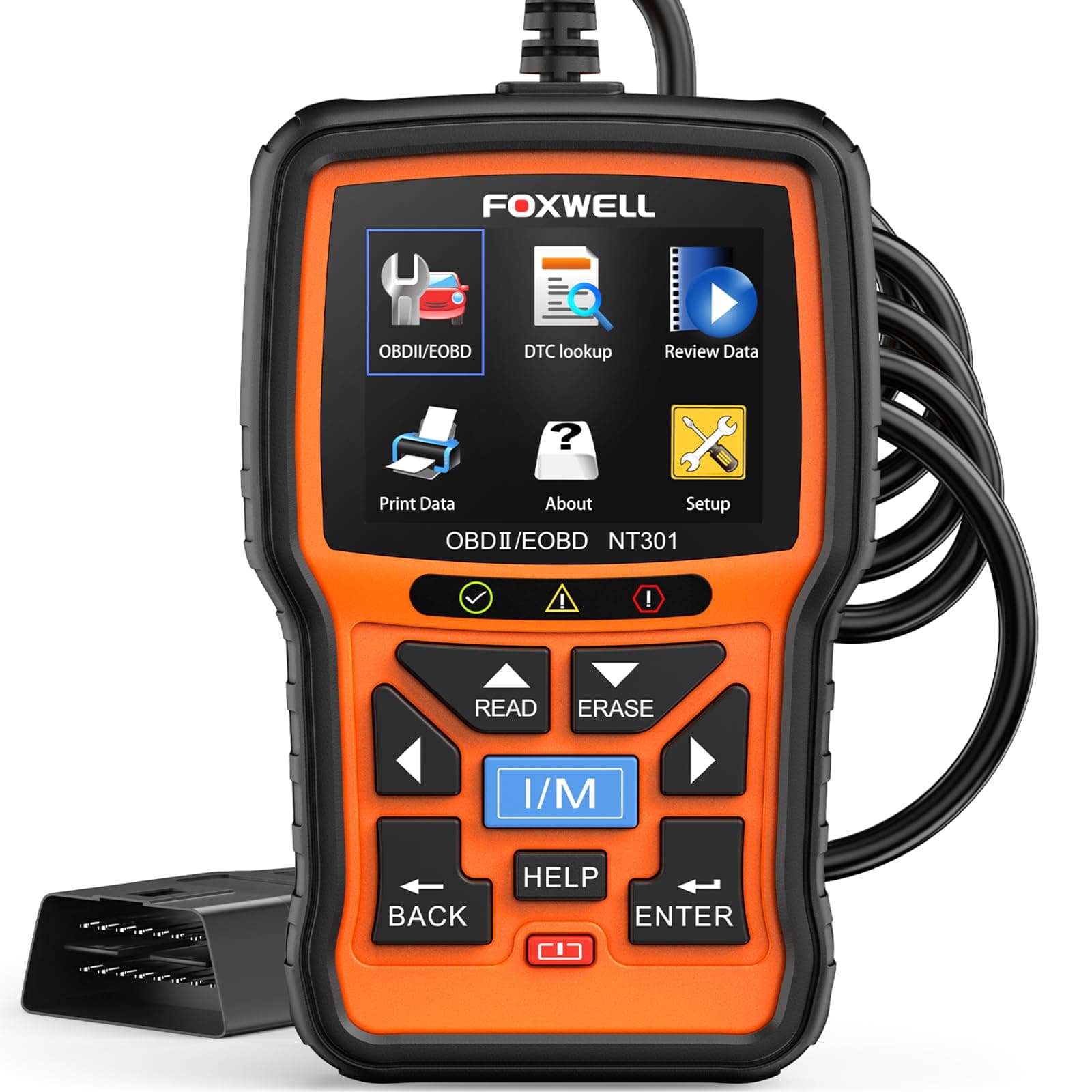 FOXWELL NT301 OBD2 Scanner Live Data Professional Mechanic OBDII Diagnostic Code Reader Tool for Check Engine…
