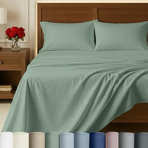 California Design Den 100% Egyptian Cotton Sheets Full Size, Certified Authentic Luxury Deep Pocket Full Size…