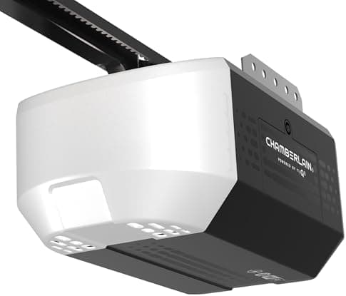 Chamberlain 1/2 HP Belt Drive Smart Garage Door Opener with Battery Backup, 1-Bulb Lighting, and myQ…
