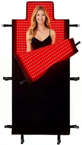 2026 Upgraded All-in-One Red Light Therapy Mat Full Body, 75” x 35” Medical-Grade TPU Red Light Blanket with…