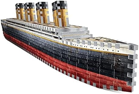 Wrebbit3D Titanic 3D Puzzle | 440 Jigsaw Puzzle Pieces | Historical Ship and Mythical Boat from Film and Movie