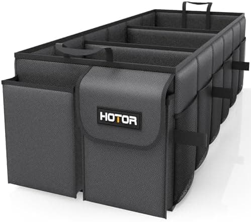 HOTOR Trunk Organizer for Car - Car Organizer, Foldable Trunk organizer for SUVs & Sedans, Sturdy…