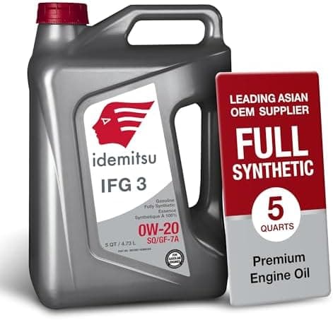 Idemitsu IFG3 0W-20 SP/GF-7A Full Synthetic Motor Oil – 5 Quart | Engineered for Maximum Fuel Efficiency and…