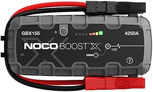 NOCO Boost X GBX155: 4250A UltraSafe Jump Starter – 12V Lithium Battery Booster Pack, Portable Jump Box…