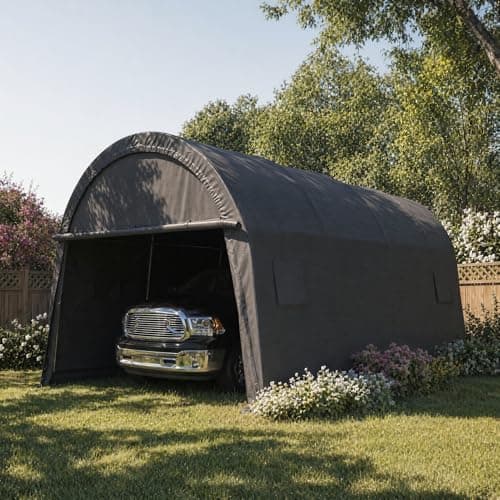COBIZI Carport 12x20 Heavy Duty Storage Shelter Shed Portable Garage with All-Steel Metal Frame & Vents…