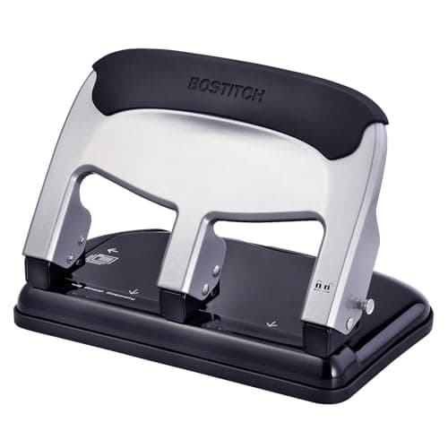 Bostitch Office EZ Squeeze Heavy Duty 3-Hole Punch for Home Office & School, 40-Sheet Capacity, One-Touch…