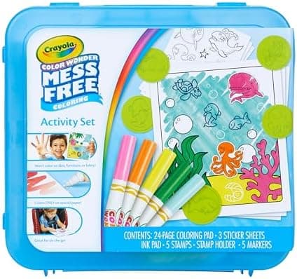 Crayola Color Wonder Mess Free Coloring Activity Set (30+ Pcs), Travel Art Kit, Gift for Kids & Toddlers, Ages 3+