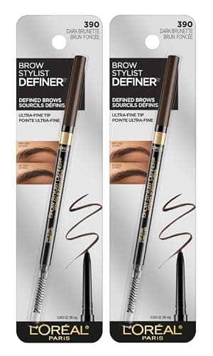 L'Oreal Paris Makeup Brow Stylist Definer Waterproof Eyebrow Pencil, Ultra-Fine Mechanical Pencil, Draws Tiny…