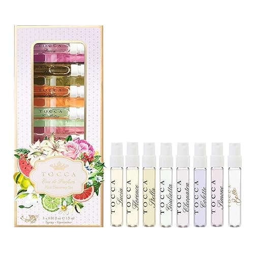 Tocca Women's Perfume Mini Discovery Sampler Set of 8, 1.5ml Each - Includes Cleopatra, Stella, Florence…