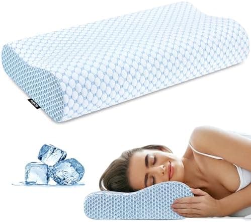Cervical Pillow for Neck Pain Relief, Contour Memory Foam Pillows for Sleeping, Odorless Ergonomic Pillow…