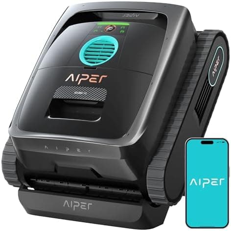 AIPER Scuba V3 AI Vision Cordless Robotic Pool Cleaner, Include Wireless Charging Dock, Smart Waterline…