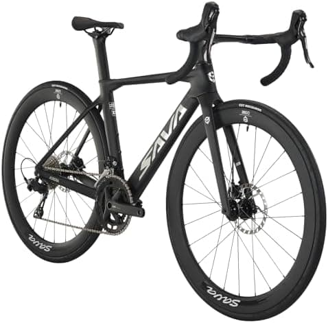 SAVADECK A7L Carbon Road Bike, T800 Carbon Fiber Frame 700C Racing Bicycle with Shimano 105 R7100 24 Speed Groupset and Hydraulic…