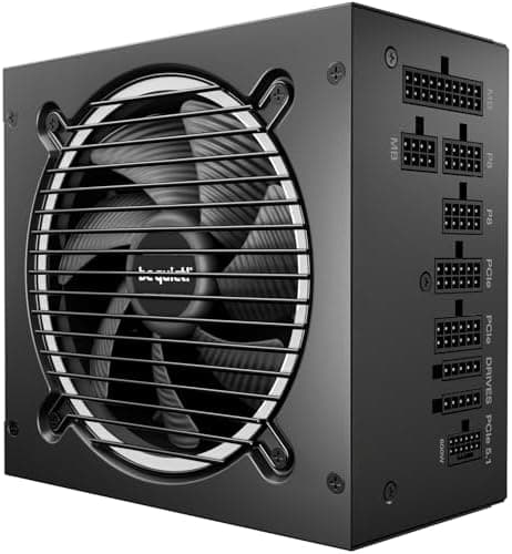 be quiet! Pure Power 13 M 850W Power Supply, 80 Plus® Gold Certification, ATX 3.1 PSU, Support for PCIe 5.1…