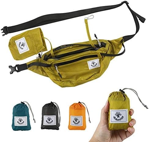 4Monster Hiking Waist Packs Portable,Water Resistant Fanny Bag with Adjustable Strap,Lightweight Crossbody…