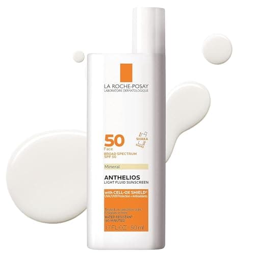 La Roche-Posay Anthelios Sunscreen SPF 40, Ultra-Light Fluid Broad Spectrum SPF 40, Face Sunscreen with…