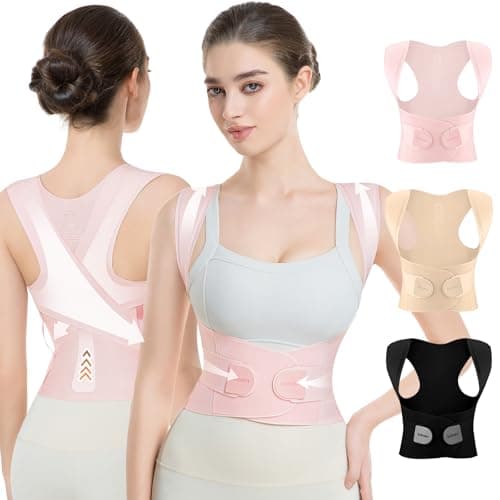 babaka Posture Corrector for Women, Invisible Lightweight Adjustable Back Brace for Upper and Lower Back Pain…