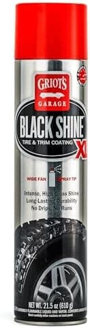 Griot's Garage Black Shine Tire and Trim Coating, Water-Resistant Dressing, Provides a High-Gloss Finish…